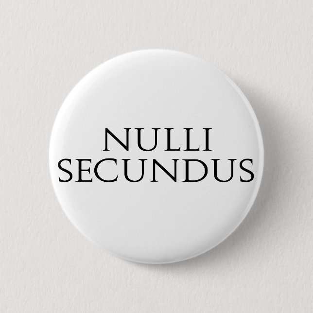 Nulli Secundus Button (Vorderseite)