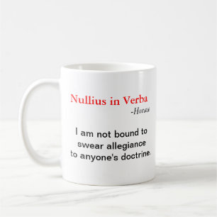 Nullius in Verba Tasse