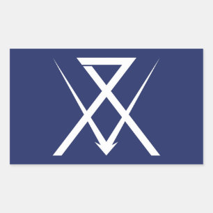 Numazu-Stadt-Flagge Shizuoka Präfektur Japan Symbo Rechteckiger Aufkleber