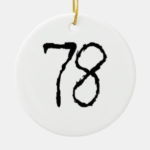 Number78 Keramikornament