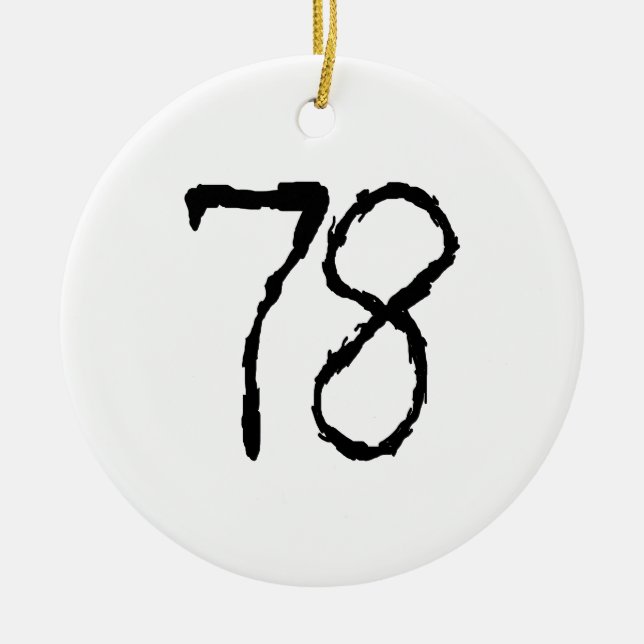 Number78 Keramikornament (Vorne)