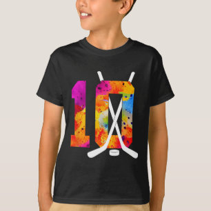Number 10 Years Ice Hockey 10th Geburtstag (2) T-Shirt