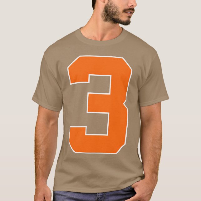Number 3 Sports Orange friend T-Shirt (Vorderseite)