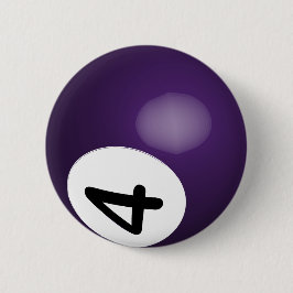 Number 4 Purple Poll Ball Button