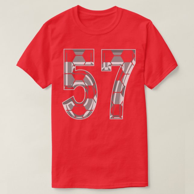 Number 57 Jersey 57 Mama Player Fan T-Shirt (Design vorne)