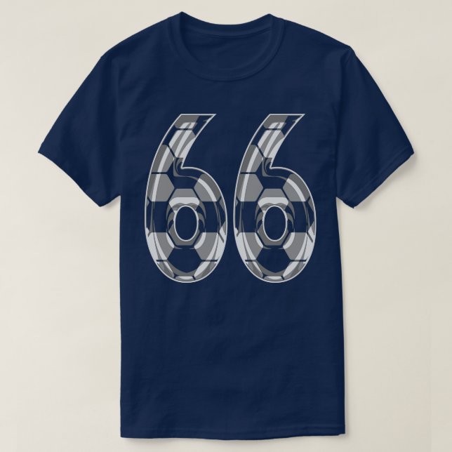 Number 66 Jersey 66 Mama Player Fan T-Shirt (Design vorne)