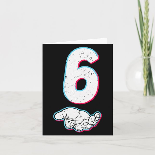 Number 67 Matching Six Seven 6 7 Meme 6 7 Hallowee Karte (Vorderseite)