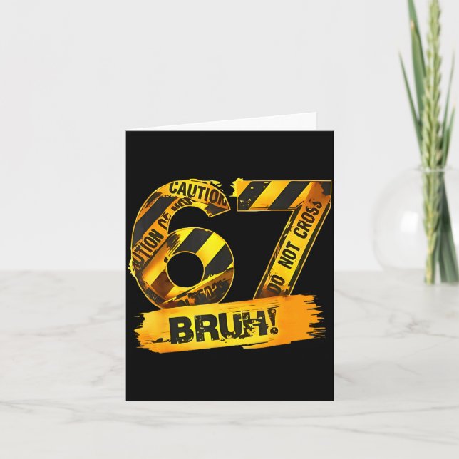 Number 67 Numbered Uniform Srts Jersey Team 67th B Karte (Vorderseite)