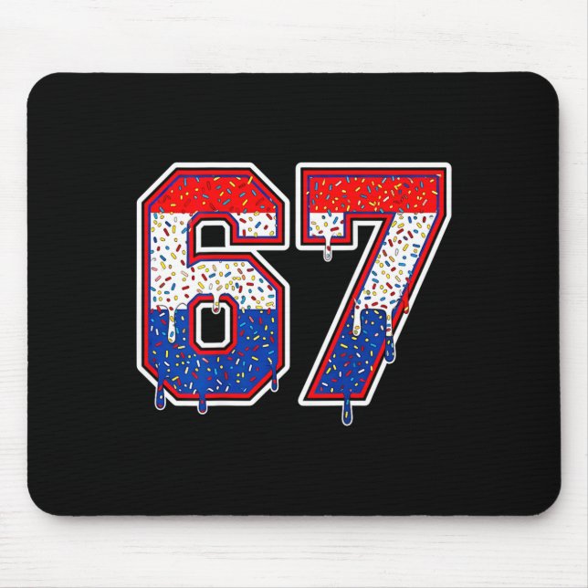 Number 67 Shirt Costume Adult Nk For Women Men Kid Mousepad (Vorne)