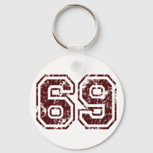 Number 69 schlüsselanhänger