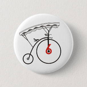 Number 6 Badge Button