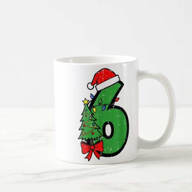 Number 6 Christmas 6 7 Matching 67 Meme Men Women  Kaffeetasse (Rechts)