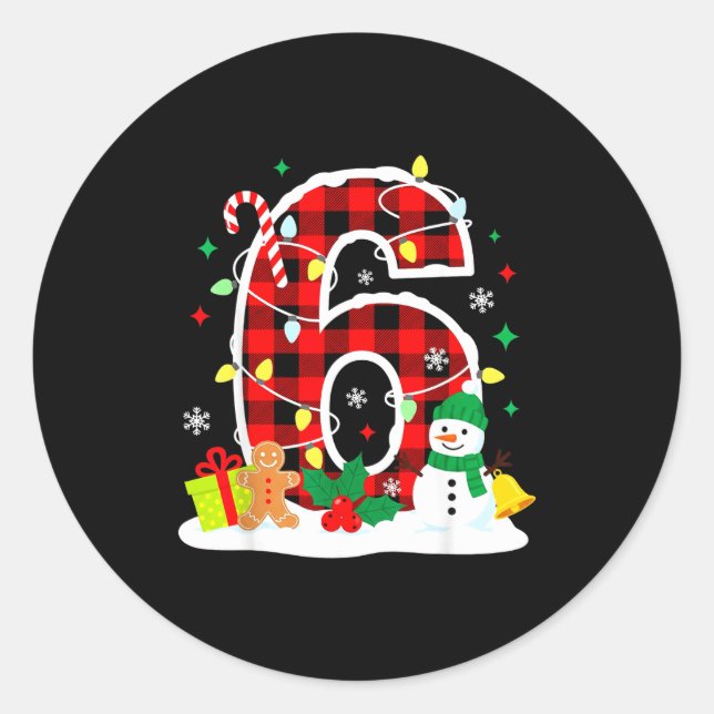 Number 6 Funny 67 Six Seven Meme Matching Couple C Runder Aufkleber (Vorderseite)