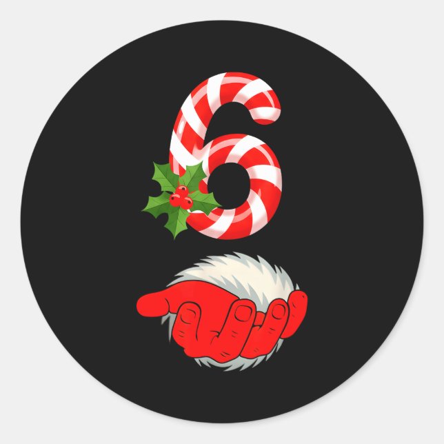 Number 6 Funny 67 Six Seven Meme Matching Couple C Runder Aufkleber (Vorderseite)