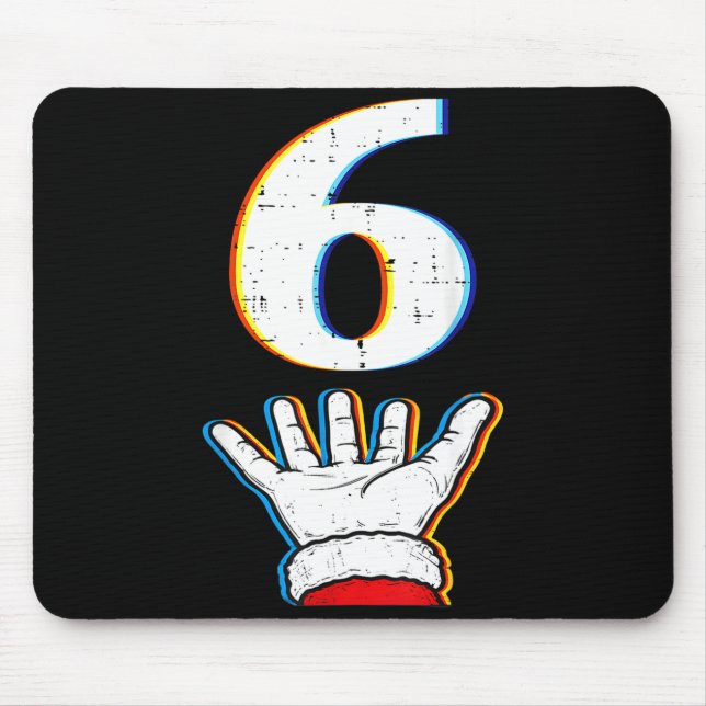 Number 6 Matching 67 Meme Christmas Pajamas Men Wo Mousepad (Vorne)
