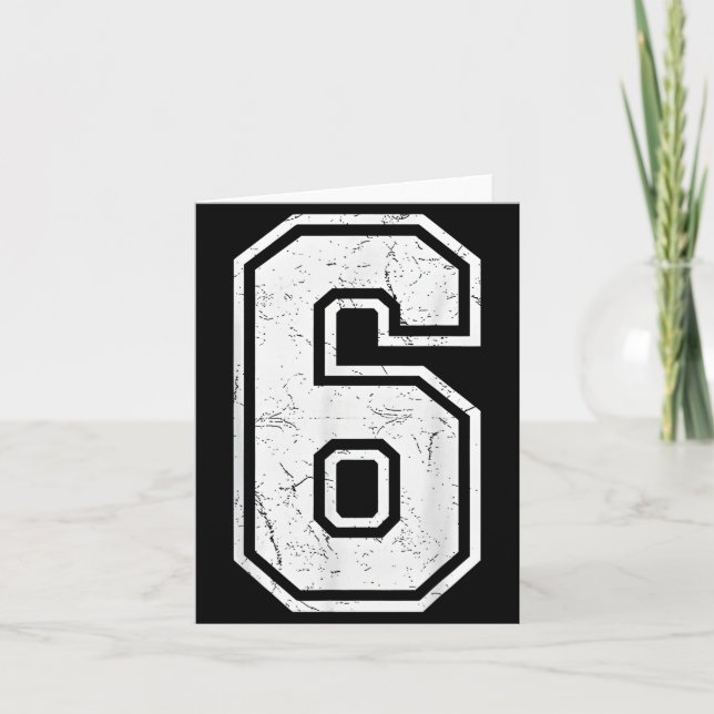 Number 6 Matching 67 Meme Costume Men Women Kids  Karte (Vorderseite)