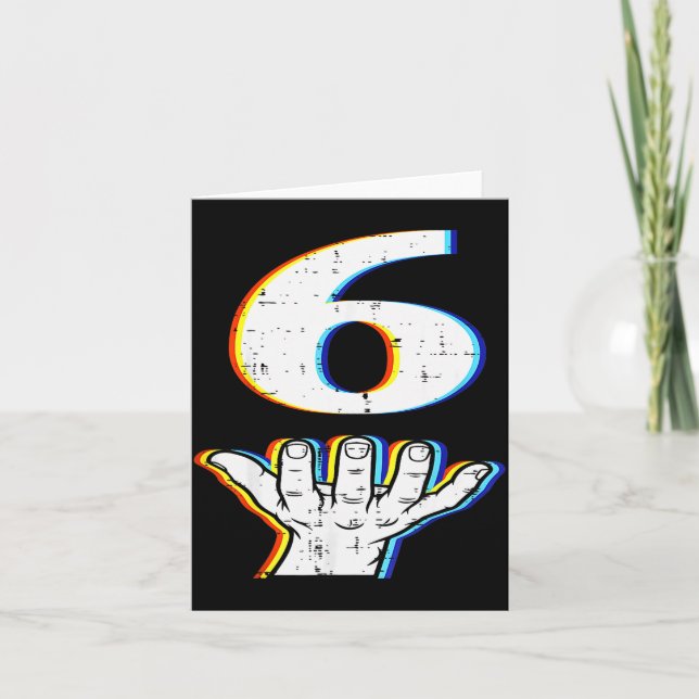 Number 6 Matching 67 Meme Halloween Costume Men Wo Karte (Vorderseite)