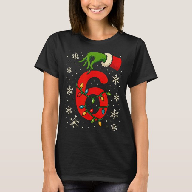 Number 6 Matching Six Seven Meme Christmas Boys Yo T-Shirt (Vorderseite)