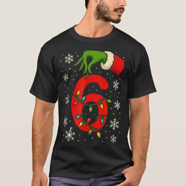 Number 6 Matching Six Seven Meme Christmas Boys Yo T-Shirt (Vorderseite)