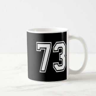 Number 73 kaffeetasse