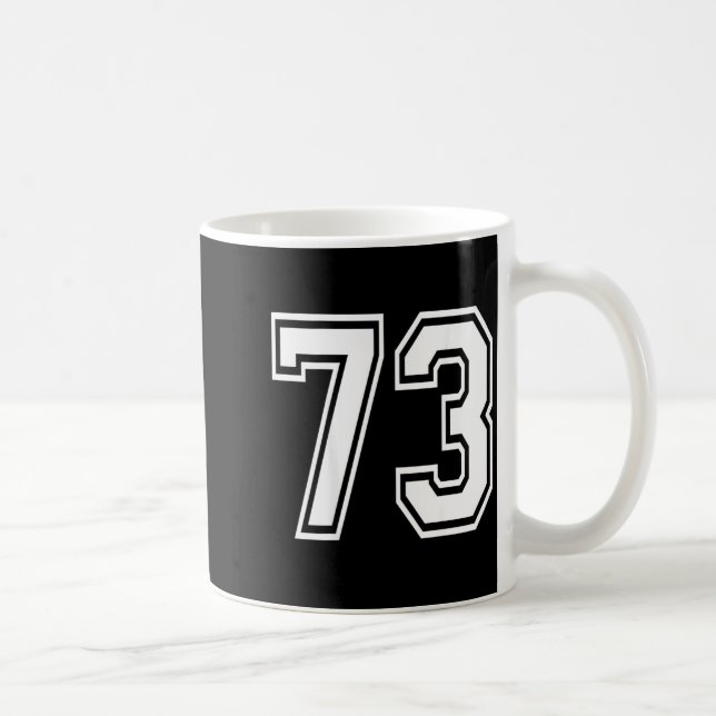 Number 73 kaffeetasse (Rechts)
