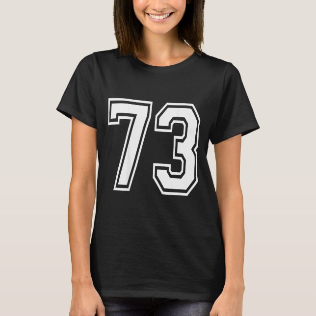 Number 73 T-Shirt (Vorderseite)
