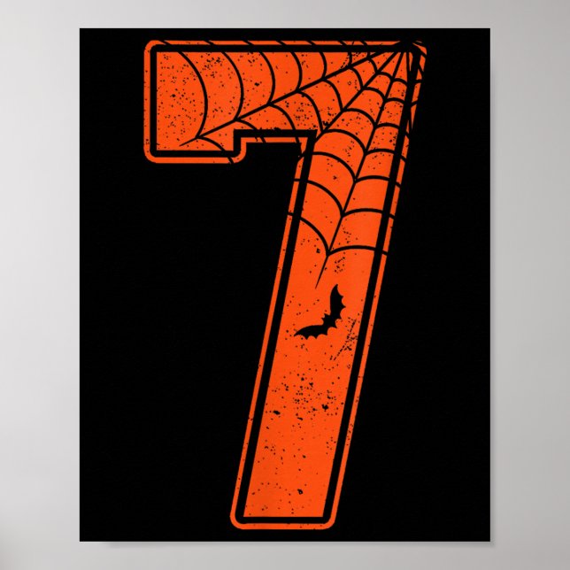 Number 7 67 Meme Costume Matching Group Halloween  Poster (Vorne)