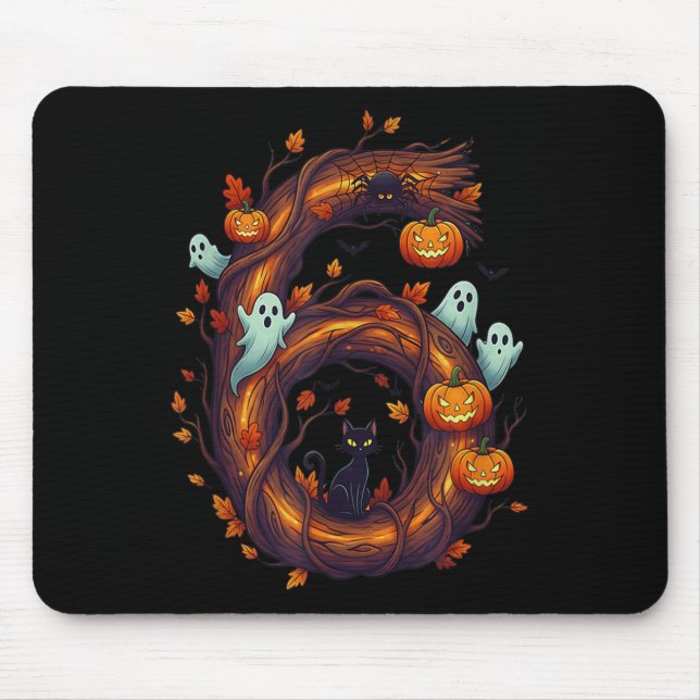 Number 7 67 Meme Halloween Pumpkin Costume Matchin Mousepad (Vorne)