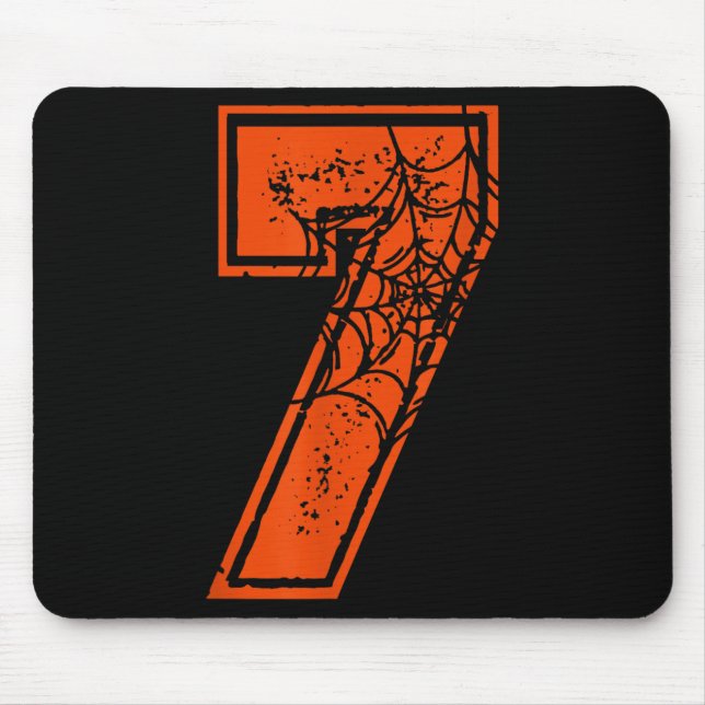 Number 7 67 Meme Halloween Pumpkin Costume Matchin Mousepad (Vorne)