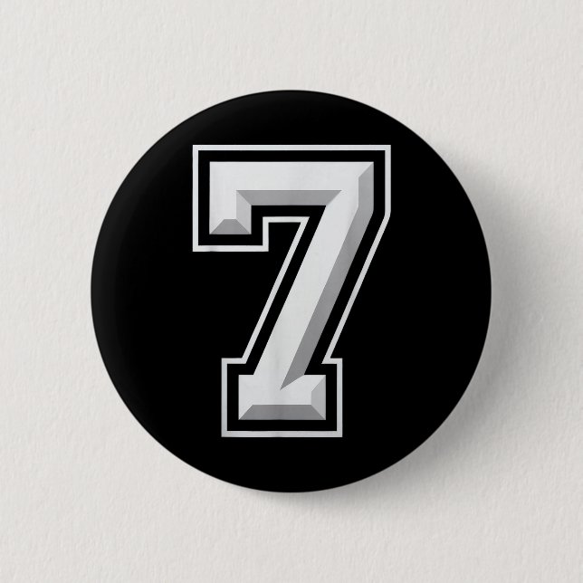 Number 7 67 Meme Matching  Button (Vorderseite)