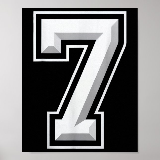 Number 7 67 Meme Matching  Poster (Vorne)