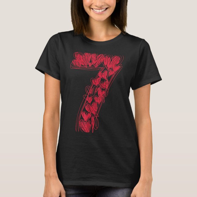 Number 7 - Cute 67 Matching Valentine  T-Shirt (Vorderseite)
