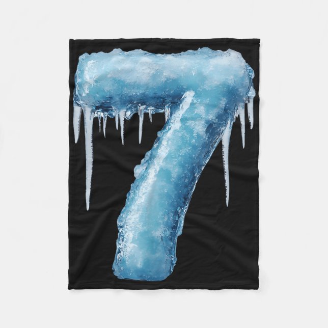 Number 7 Fire Ice Number Six Seven Meme 67 Alpha S Fleecedecke (Vorderseite)
