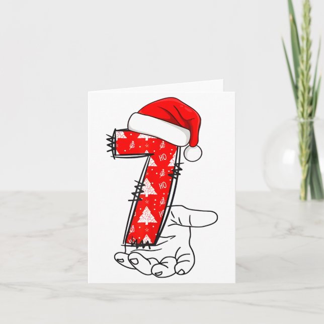 Number 7 Matching 67 Meme Christmas Costume Men Wo Karte (Vorderseite)