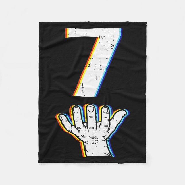 Number 7 Matching 67 Meme Halloween Costume Men Wo Fleecedecke (Vorderseite)