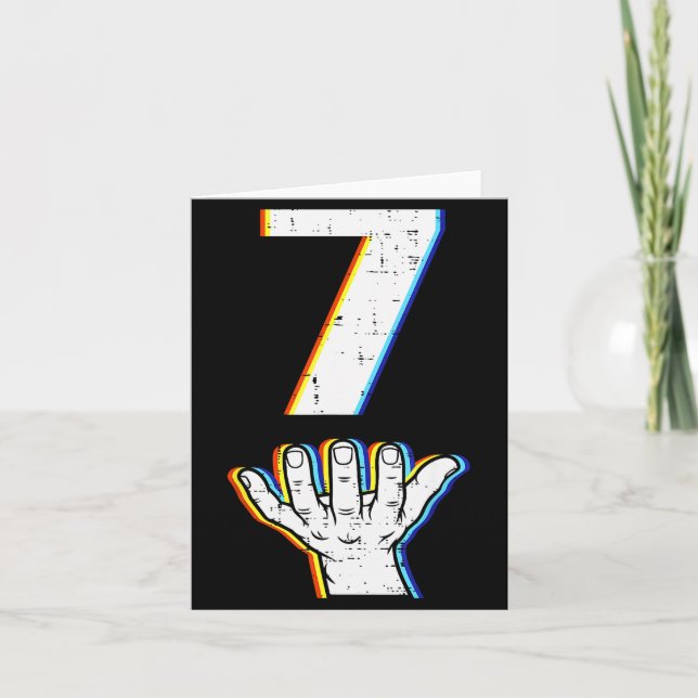 Number 7 Matching 67 Meme Halloween Costume Men Wo Karte (Vorderseite)