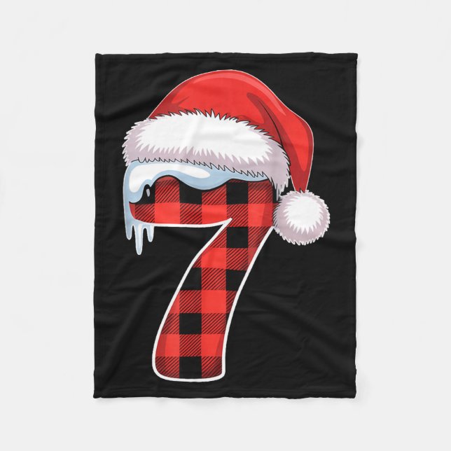 Number 7 Matching 6 7 Meme Christmas Costume Men W Fleecedecke (Vorderseite)