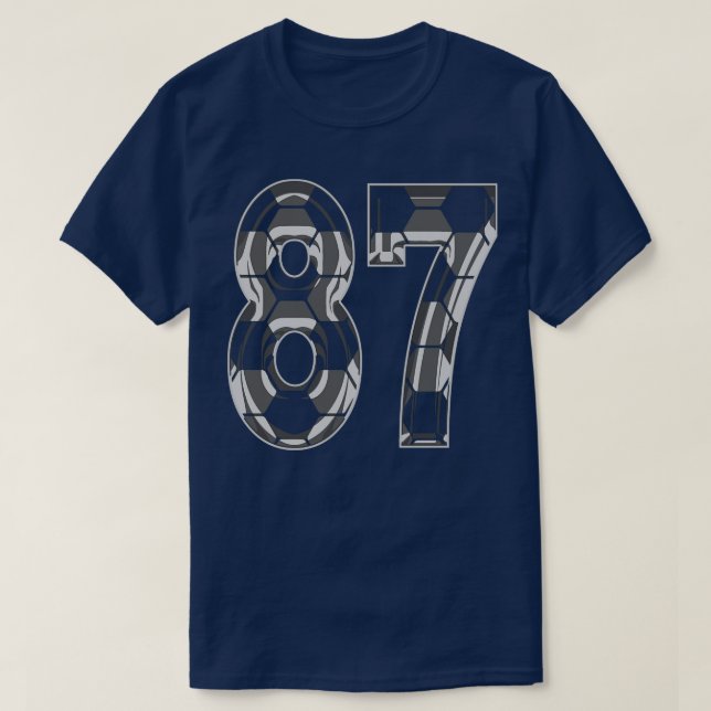 Number 87 Jersey 87 Mama Player Fan T-Shirt (Design vorne)