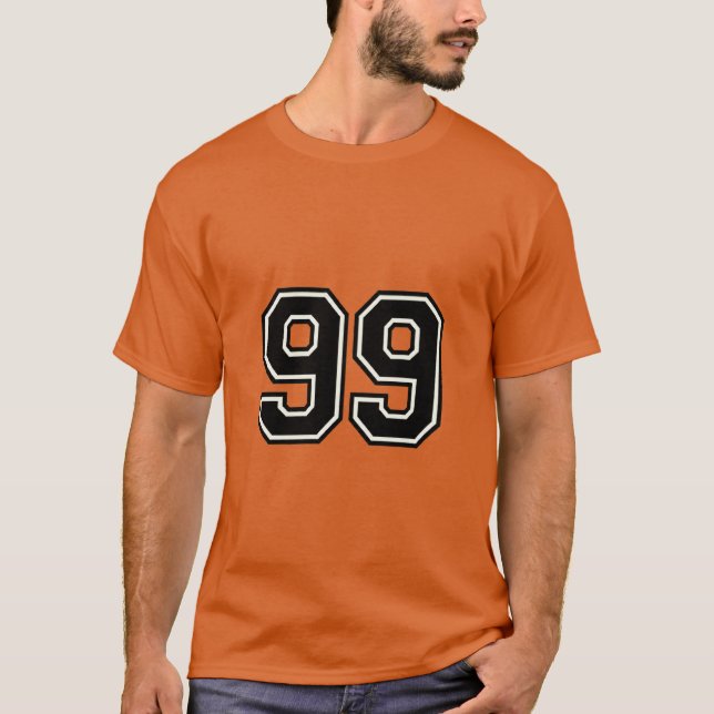 Number 99 Varsity Sports Jersey | 99th Birthday T-Shirt (Vorderseite)