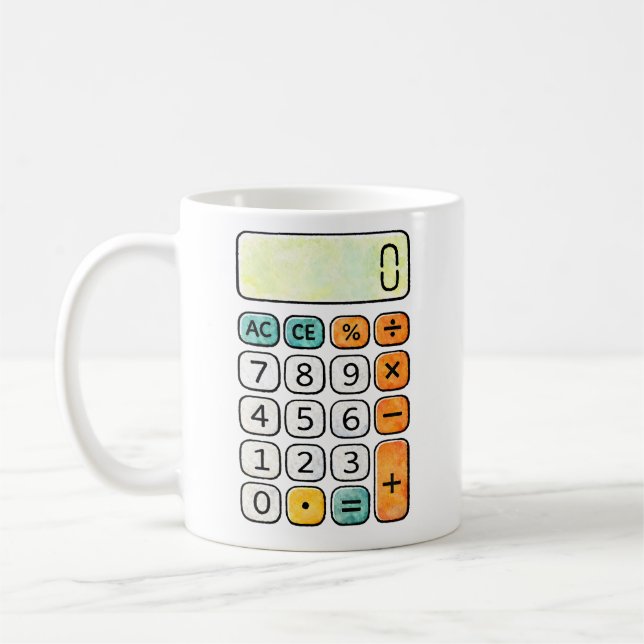 Number Day Calculator Math Design for Kids Kaffeetasse (Links)