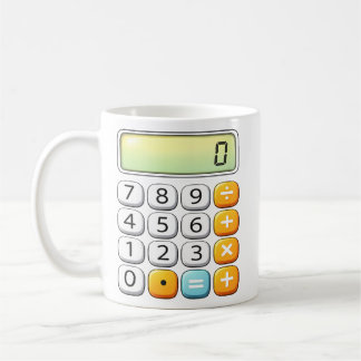 Number Day Classic Calculator Math Design Kaffeetasse