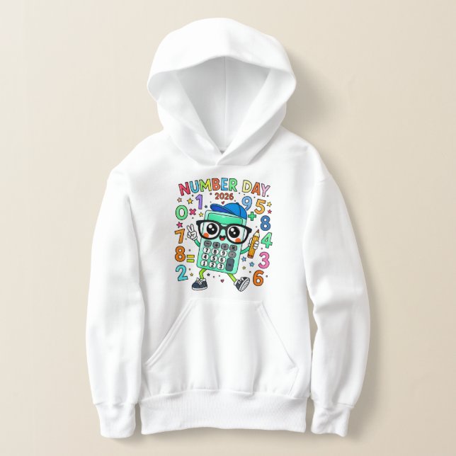 Number Day Cute Calculator Math Hoodie (Ablage )