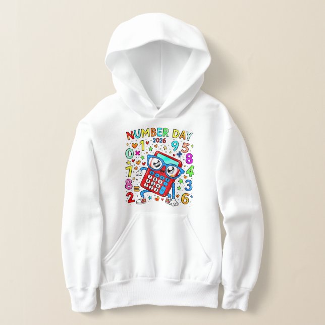 Number Day Kids Hoodie Colourful Maths Calculator (Ablage )