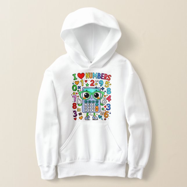 Number Day Kids Hoodie | I Love Numbers Maths (Ablage )