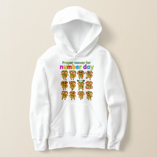 Number Day Kids Hoodie | Maths Movement Activity (Ablage )