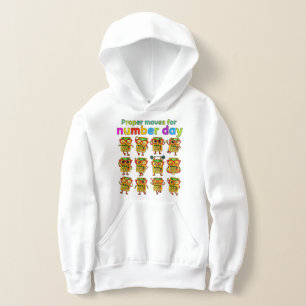 Number Day Kinder Hoodie Maths Bewegung Aktivitä