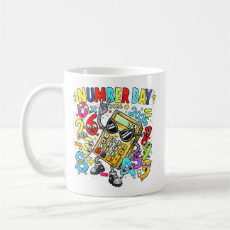 Number Day Maths Mug | Fun Calculator Design Kaffeetasse