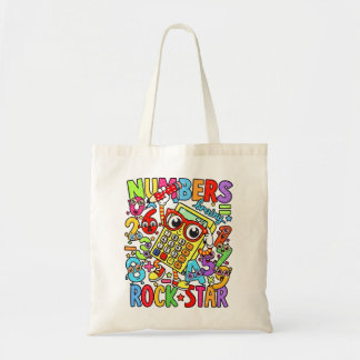 Number Day Tote Bag | Maths Numbers Rock Star Tragetasche