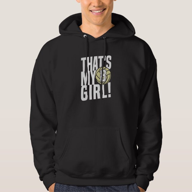 Number Eight That's My Girl 8 Volleyball Mom Dad F Hoodie (Vorderseite)