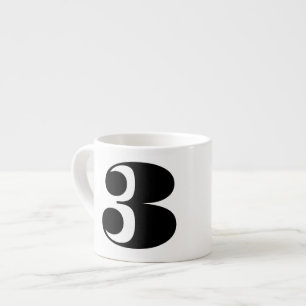 Number Espresso Coffee Tasse